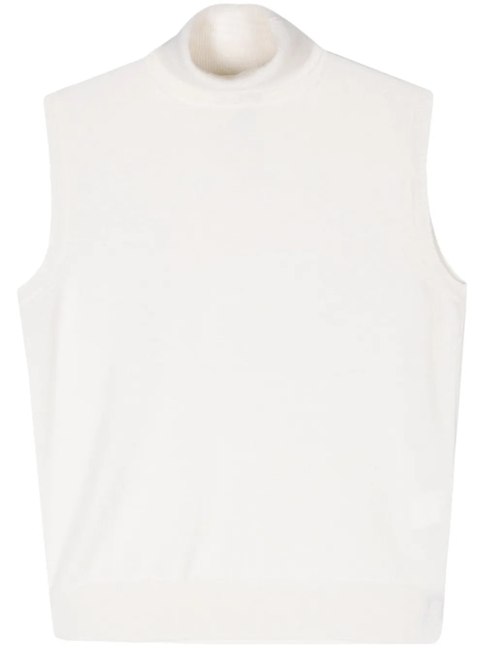 Funnel-Neck Knitted Top