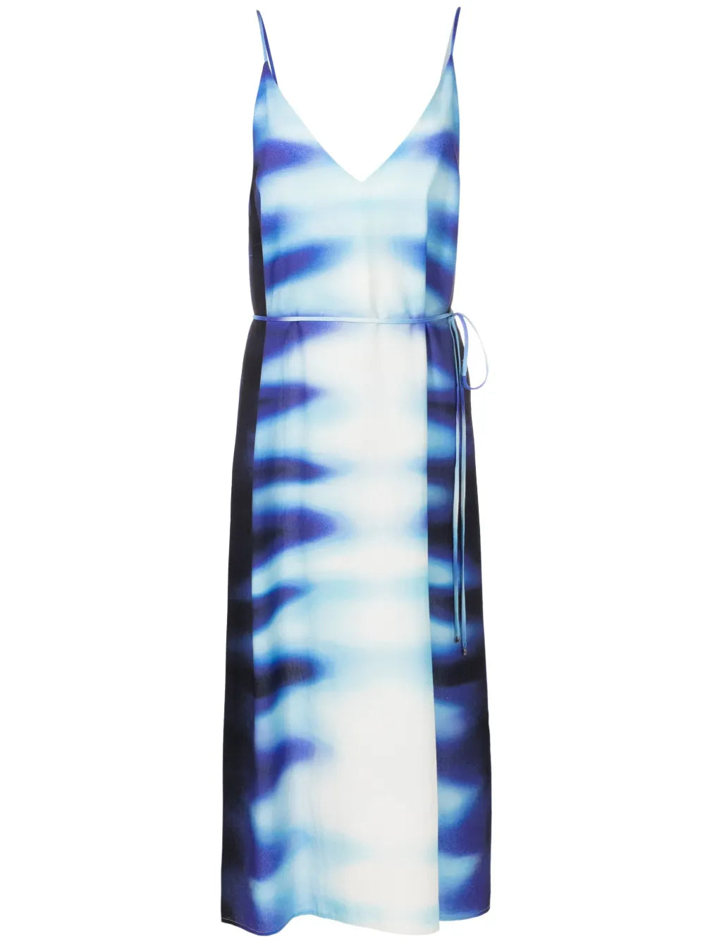 Abstract-Print Midi Dress