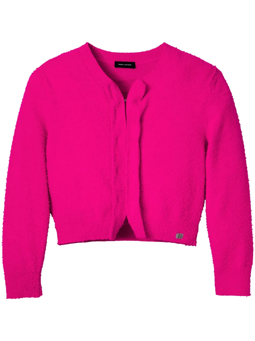 Pilled Cropped Wool Cardigan