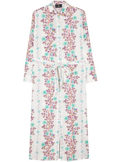 Floral-Print Shirtdress