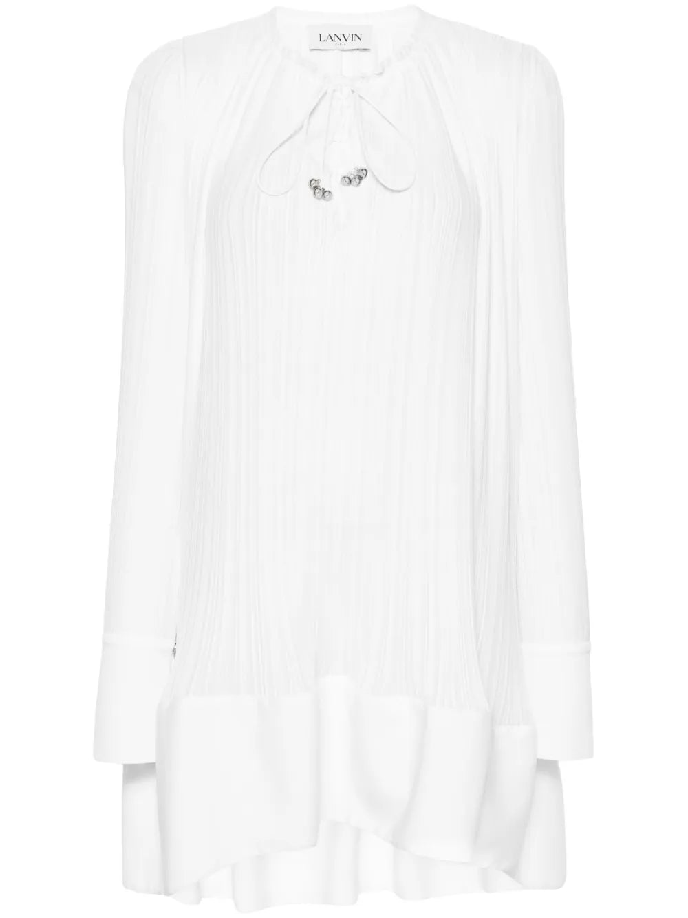 Pleated Mini Dress