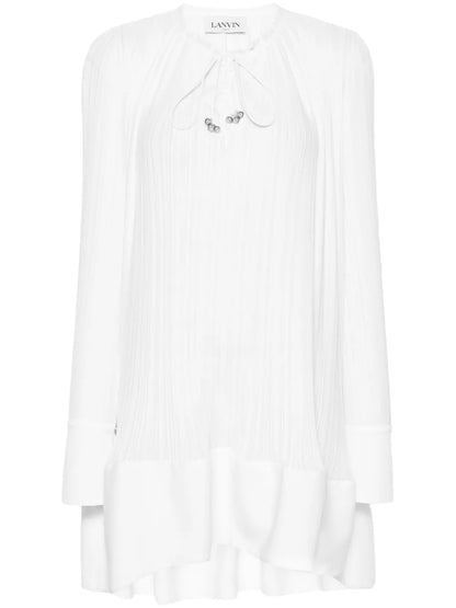 Pleated Mini Dress
