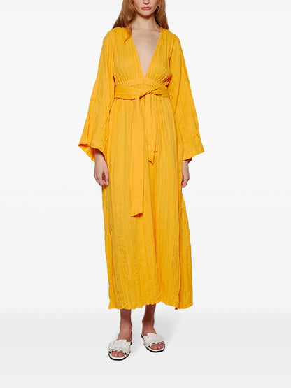 Blair V-Neck Cotton Maxi Dress