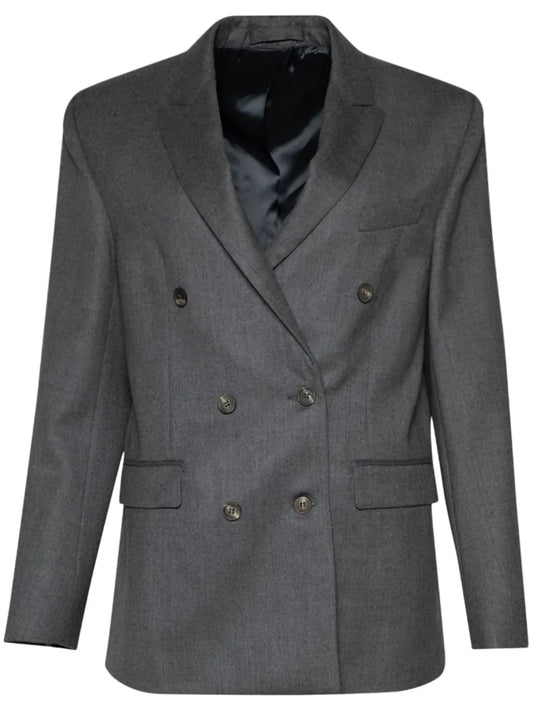 Double-Breasted Virgin Wool Blazer