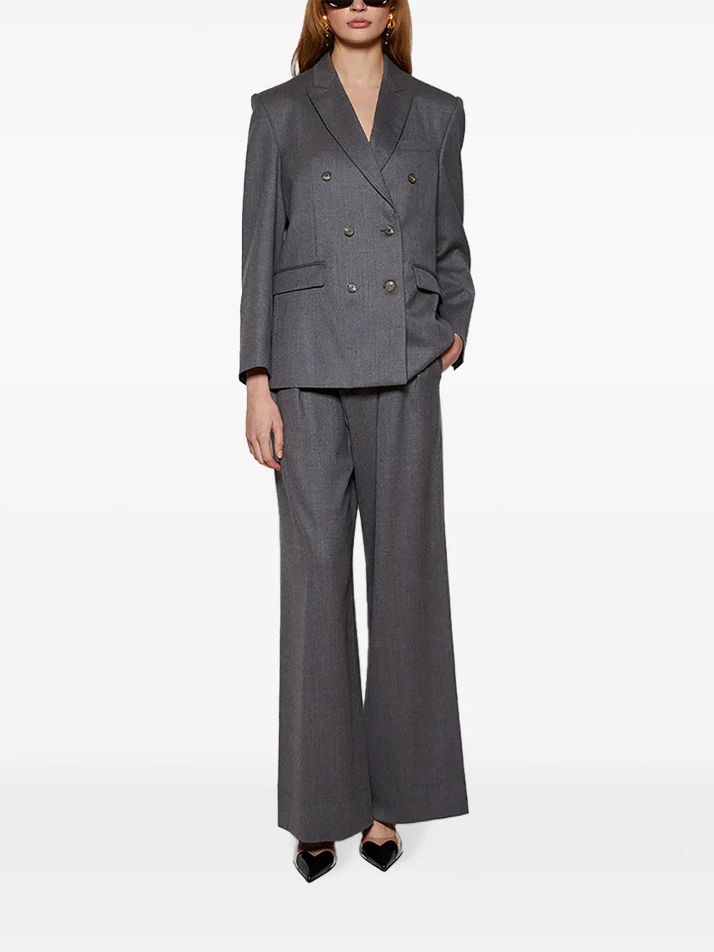 Double-Breasted Virgin Wool Blazer