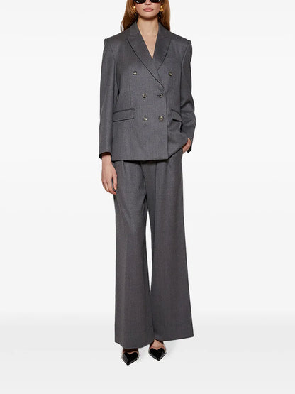 Double-Breasted Virgin Wool Blazer