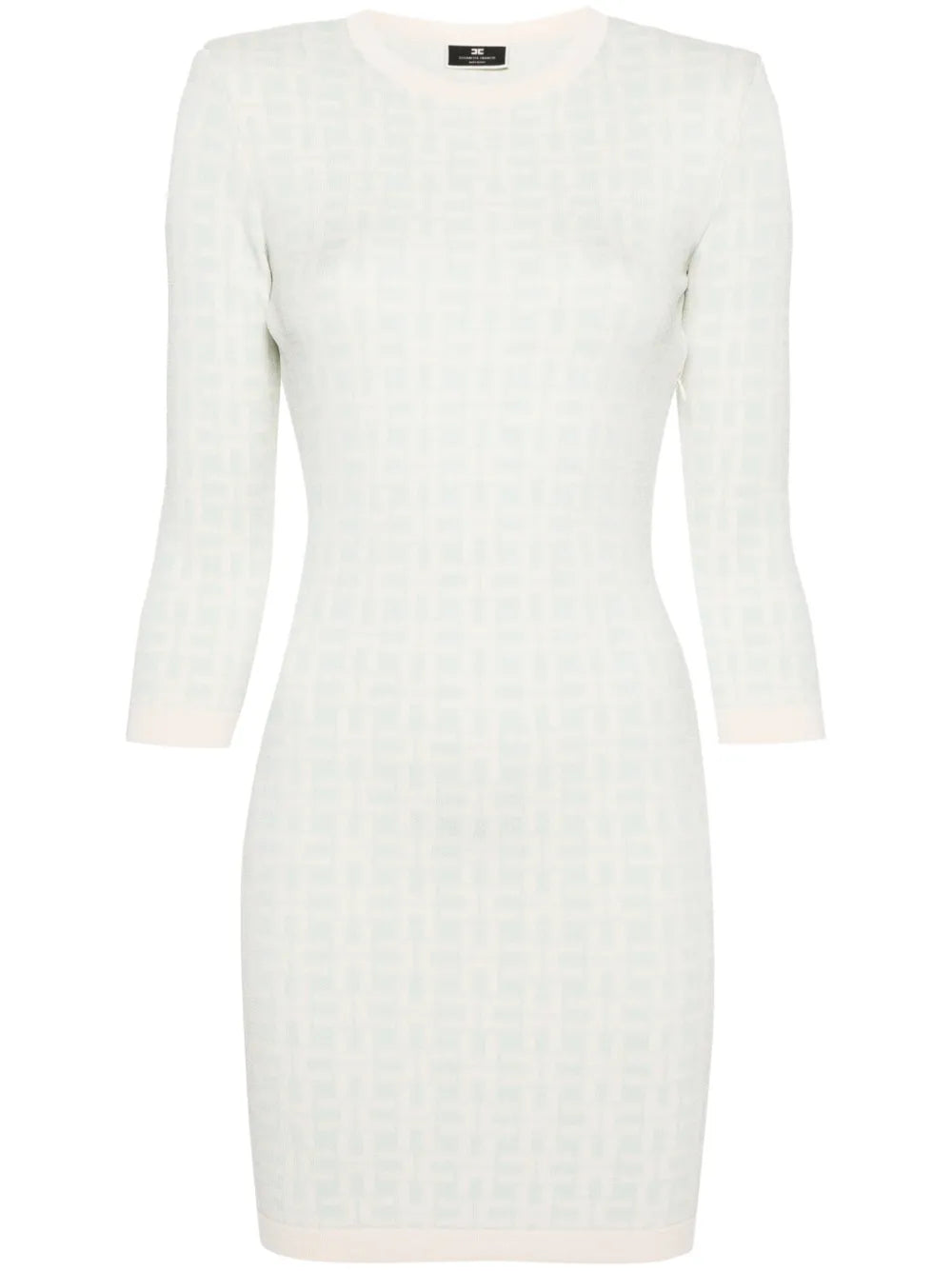 Monogram-Jacquard Open-Back Dress