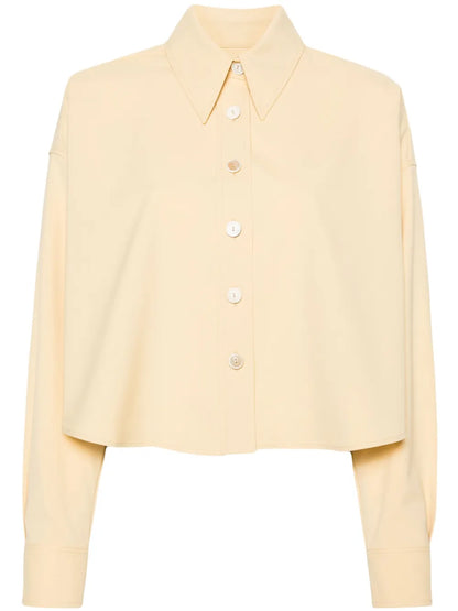 Buttoned Cropped Shirt