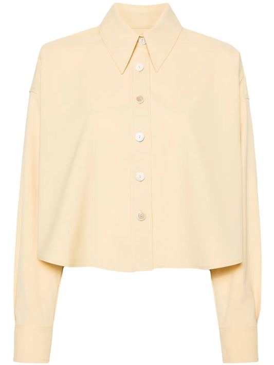 Buttoned Cropped Shirt