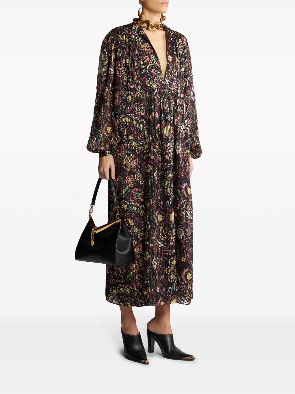 Floral-Print Silk-Blend Dress