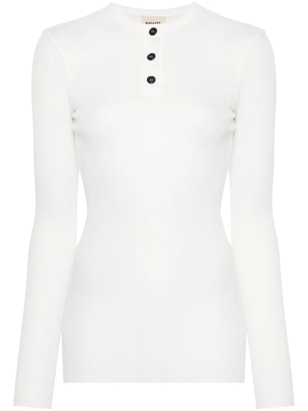 Fine-Ribbed Long-Sleeve T-Shirt