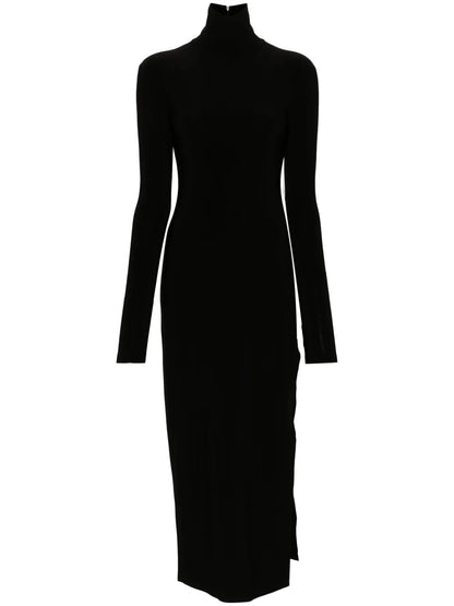 Side-Slit Stretch-Jersey Maxi Dress