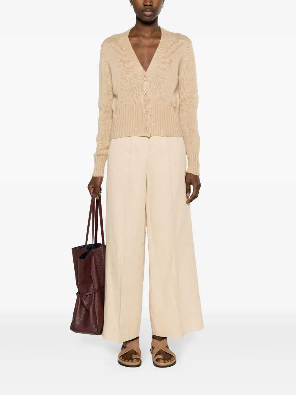 High-Waist Wide-Leg Trousers