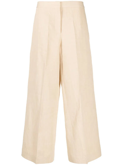 High-Waist Wide-Leg Trousers