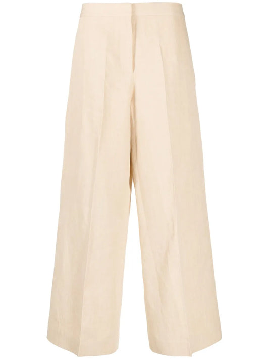 High-Waist Wide-Leg Trousers