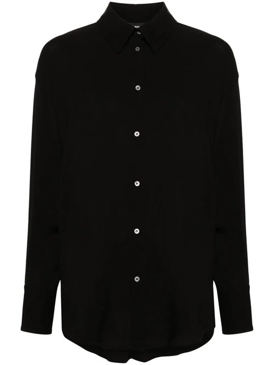 Buttoned Crepe Shirt