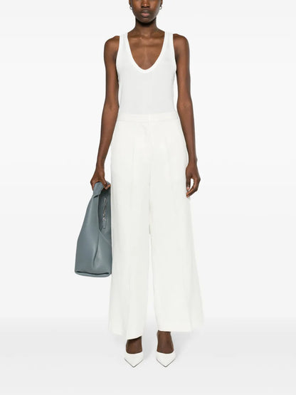 High-Waist Wide-Leg Trousers