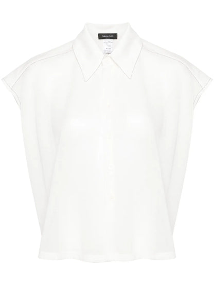 Fine-Knit Sleeveless Shirt