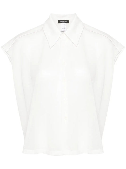 Fine-Knit Sleeveless Shirt