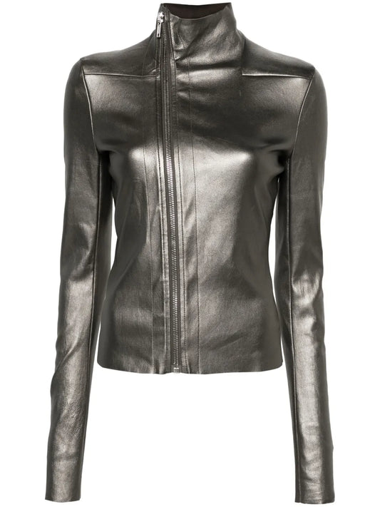 Gary Metallic-Leather Jacket