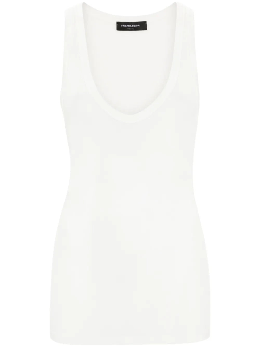 Fine-Ribbed Tank Top