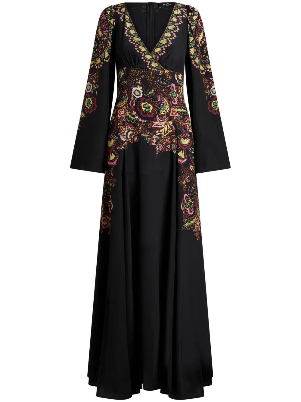 Floral-Print Crepe De Chine Dress