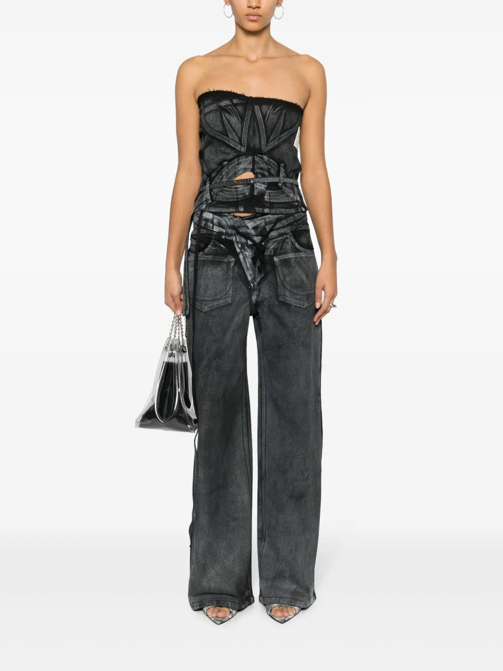 High-Waist Wide-Leg Trousers