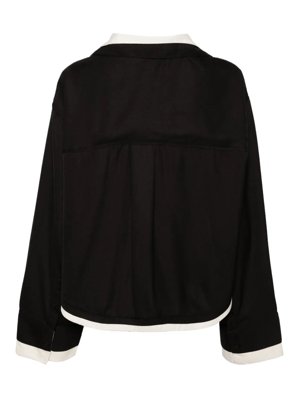 Camp-Collar Layered Shirt