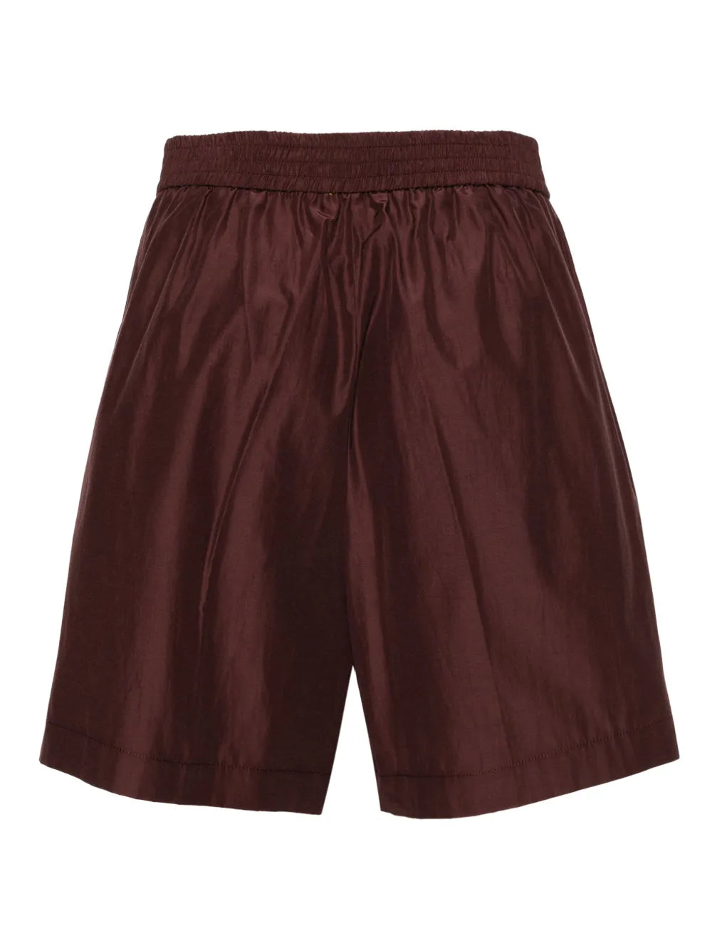 Pleat-Detailing High-Waisted Shorts