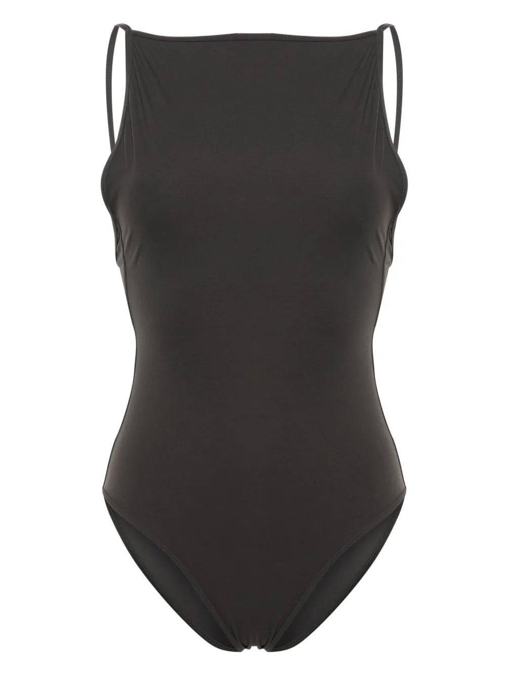 Plain Low-Back Swimsuit