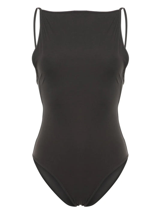 Plain Low-Back Swimsuit