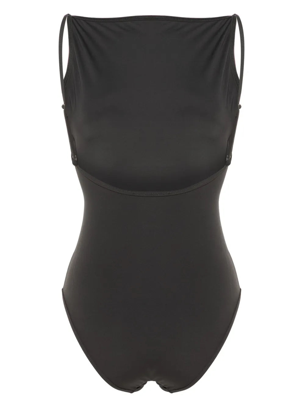 Plain Low-Back Swimsuit