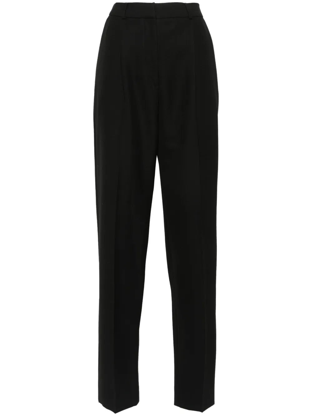 Single-Pleat Tapered Trousers