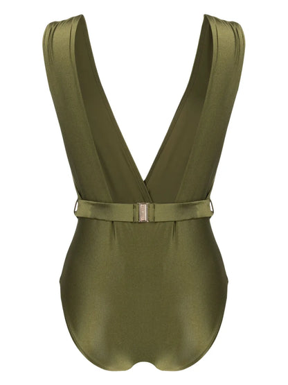 Junie Belted Plunge Swimsuit