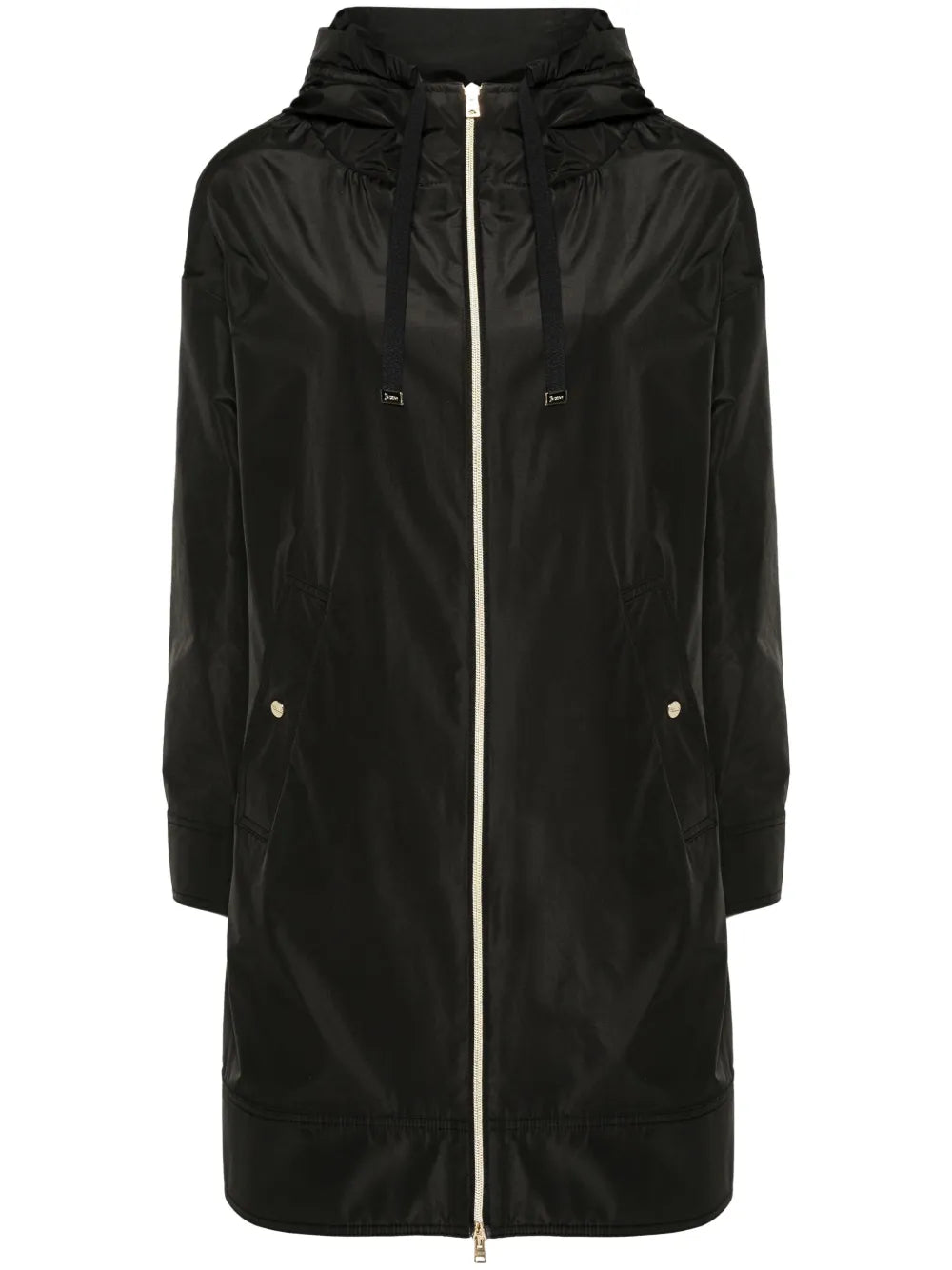 Zip-Up Hooded Coat