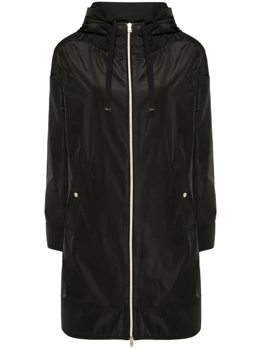 Zip-Up Hooded Coat