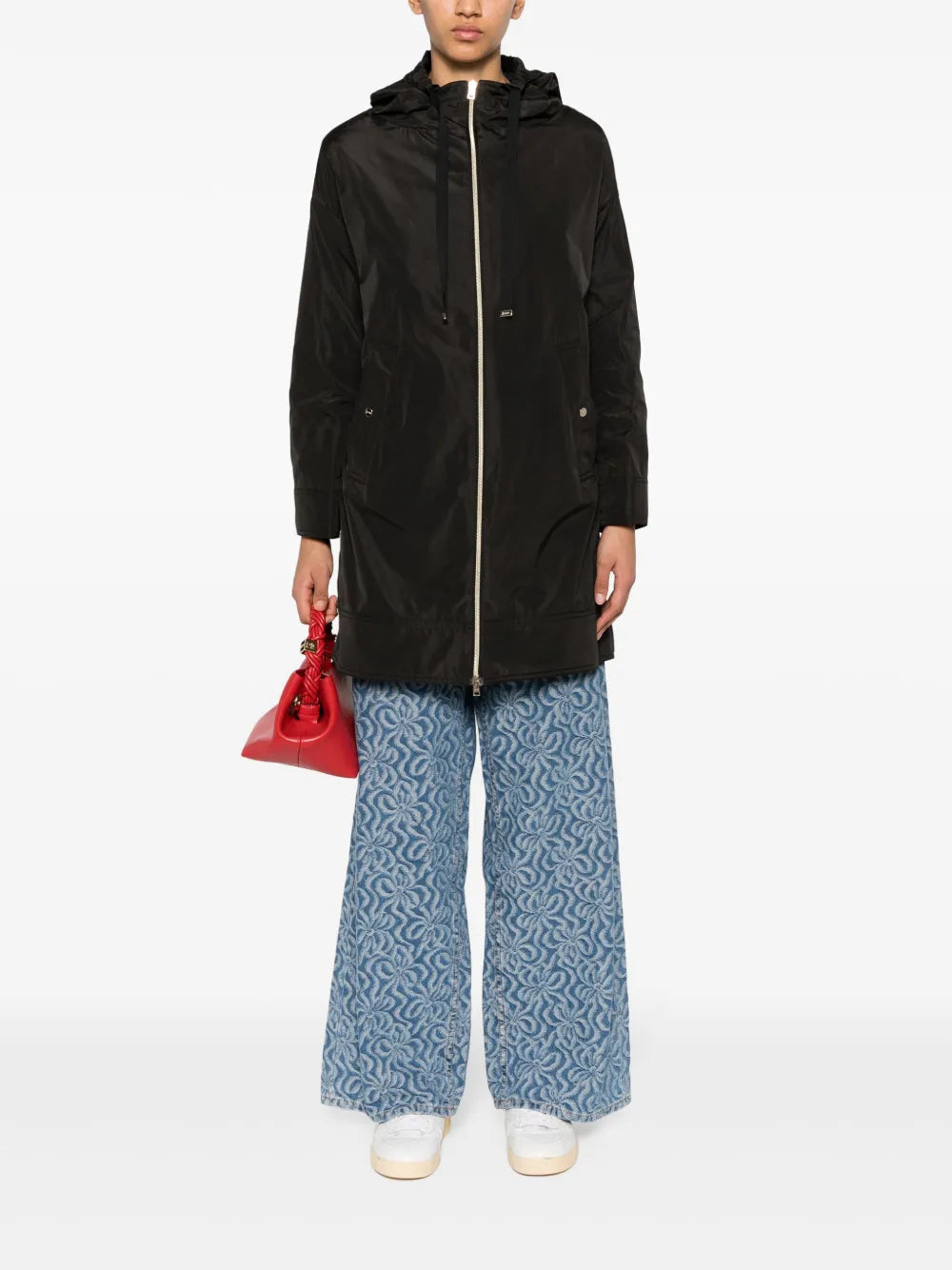 Zip-Up Hooded Coat