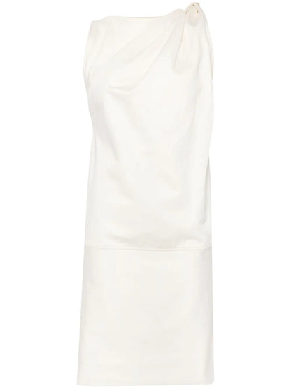 Shoulder-Twist Midi Dress