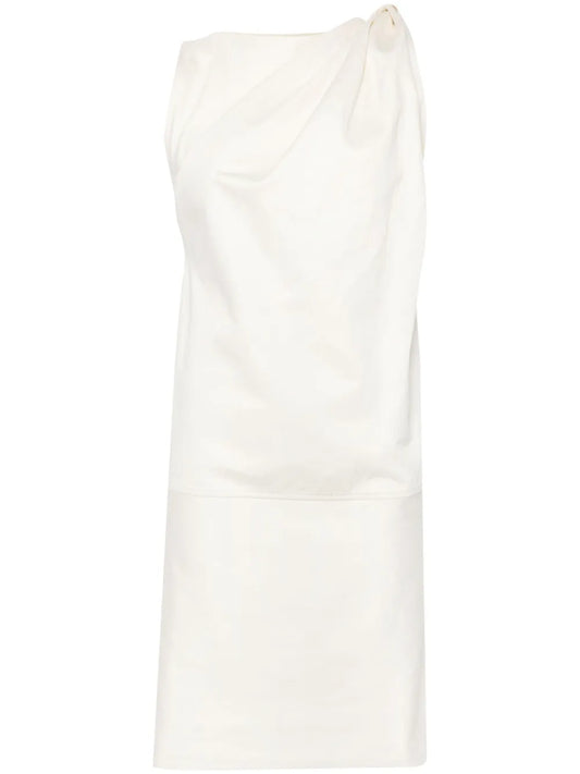 Shoulder-Twist Midi Dress