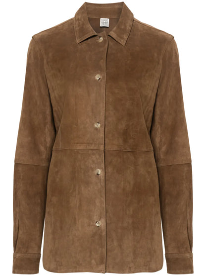 Suede Panelled Shirt