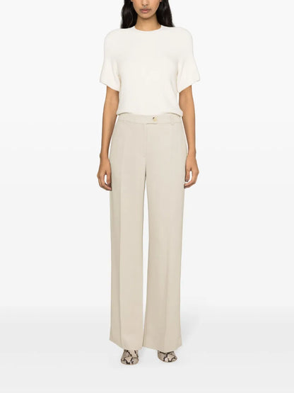 Straight-Leg Tailored Trousers