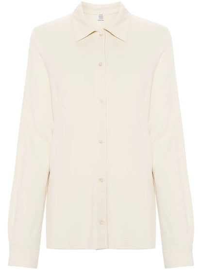 Jersey Button-Up Shirt
