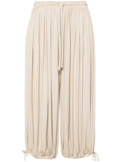 Gathered Jersey Trousers