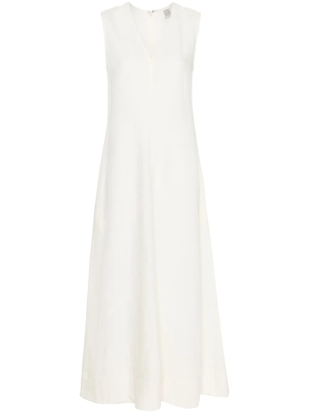 V-Neck Flared Maxi Dress