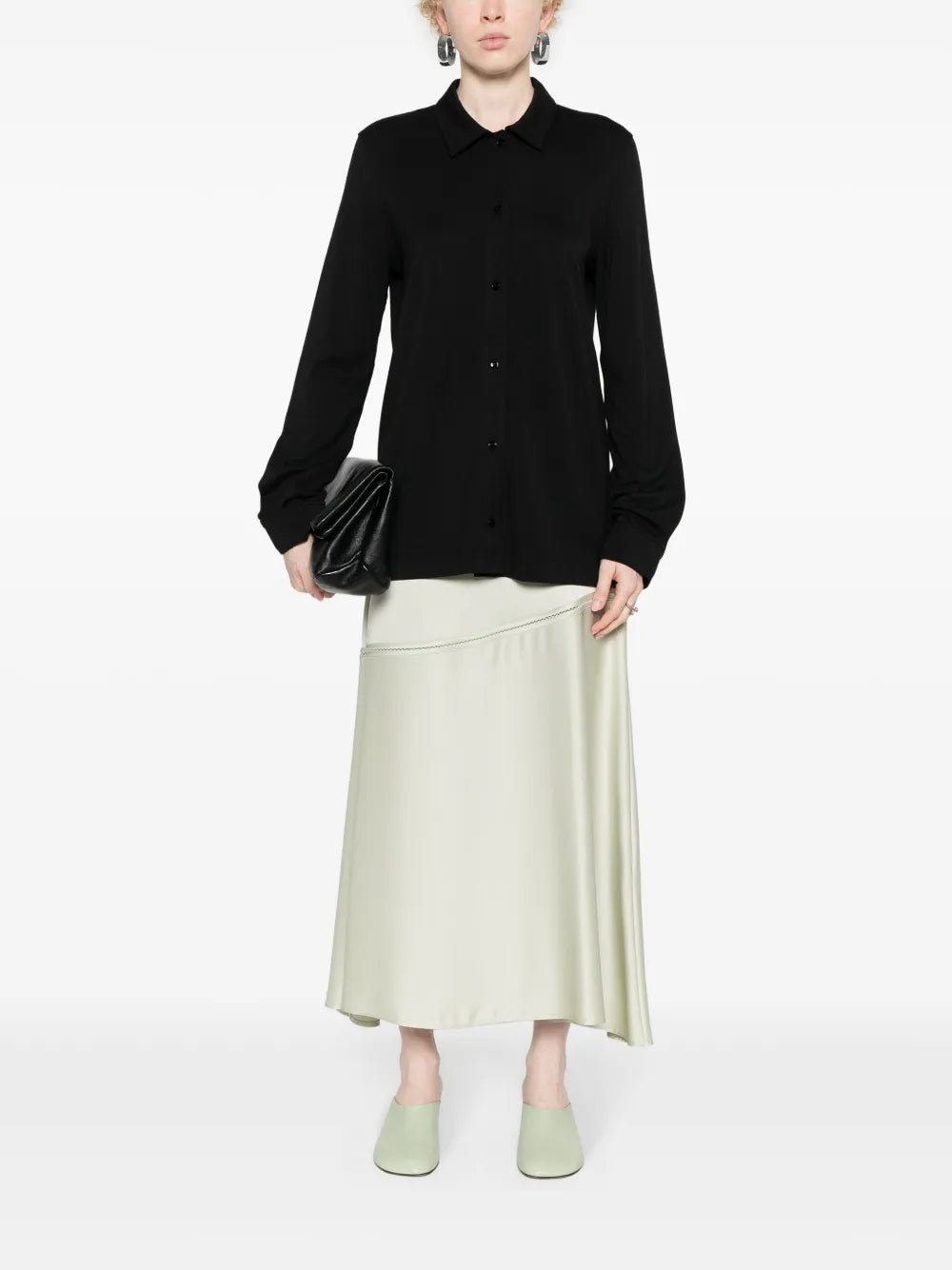 Jersey Button-Up Shirt