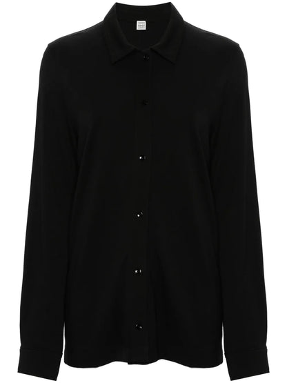 Jersey Button-Up Shirt