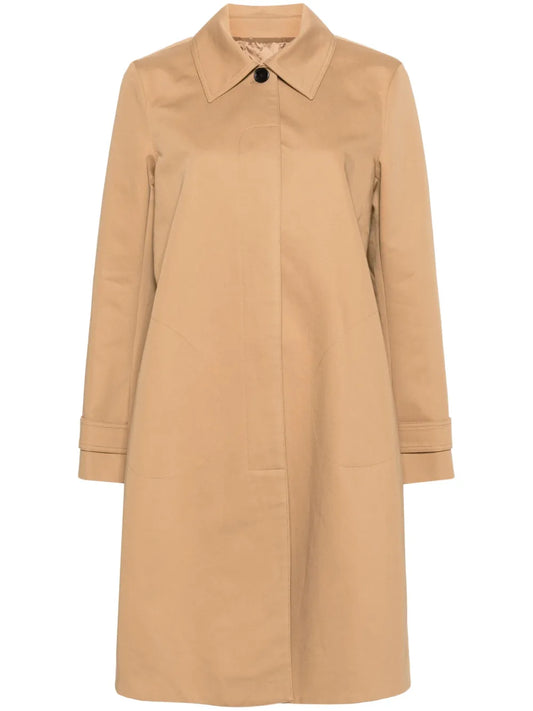 Gabardine Midi Raincoat