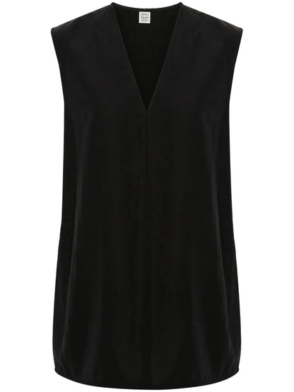 V-Neck Long-Length Vest