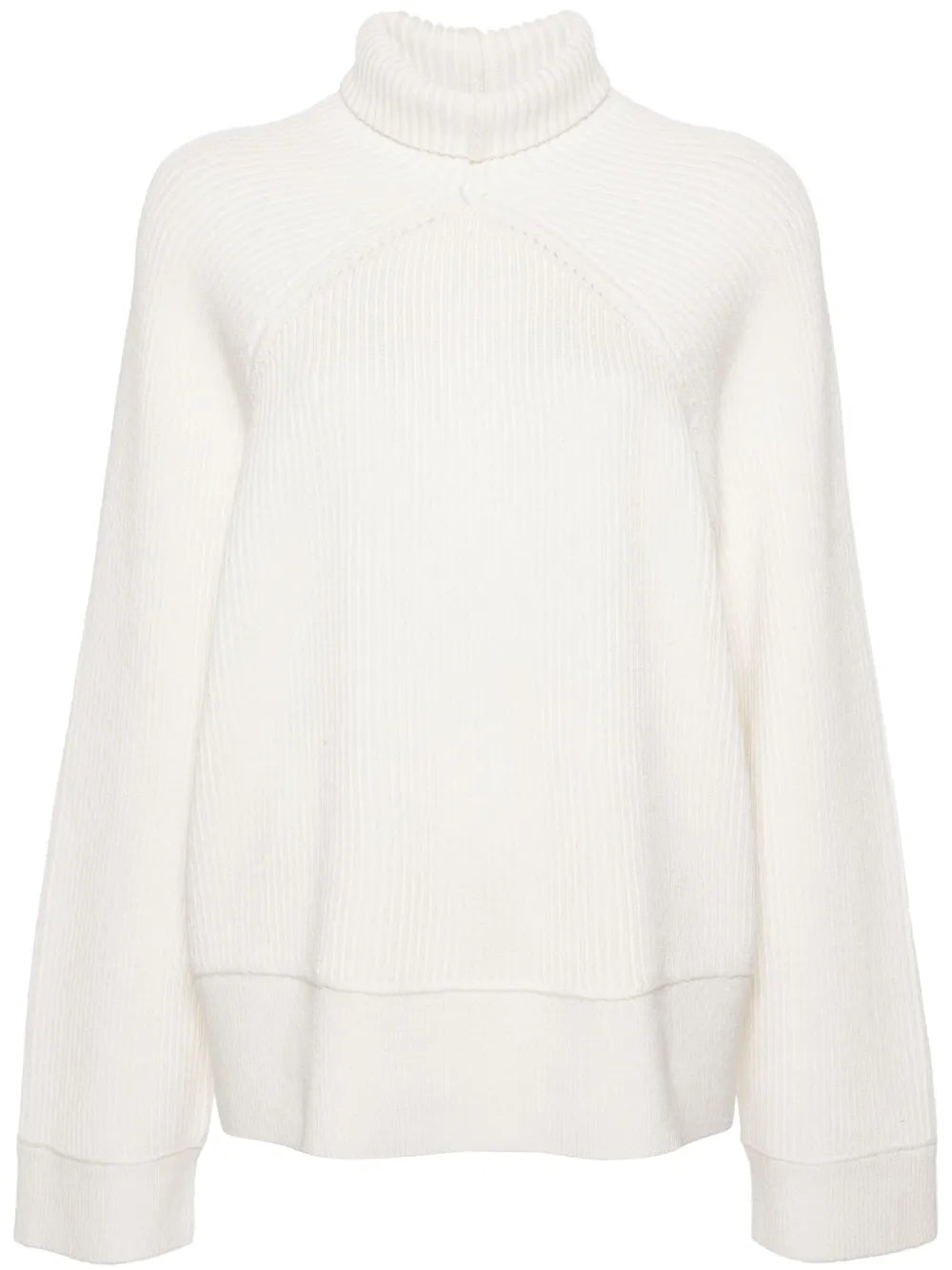 High-Neck Ribbed Jumper