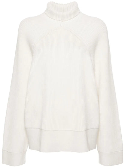 High-Neck Ribbed Jumper